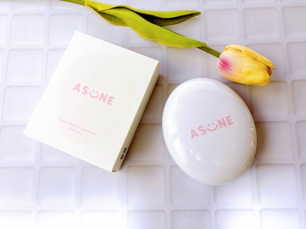 デューイーメッシュファンデーション/ASUNE /クッションファンデーションを使ったクチコミ(1枚目)