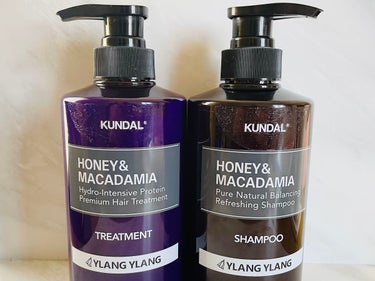 ハニー&マカデミアシャンプー／トリートメント  イランイラン Ylang ylang/KUNDAL/シャンプー・コンディショナーを使ったクチコミ（1枚目）