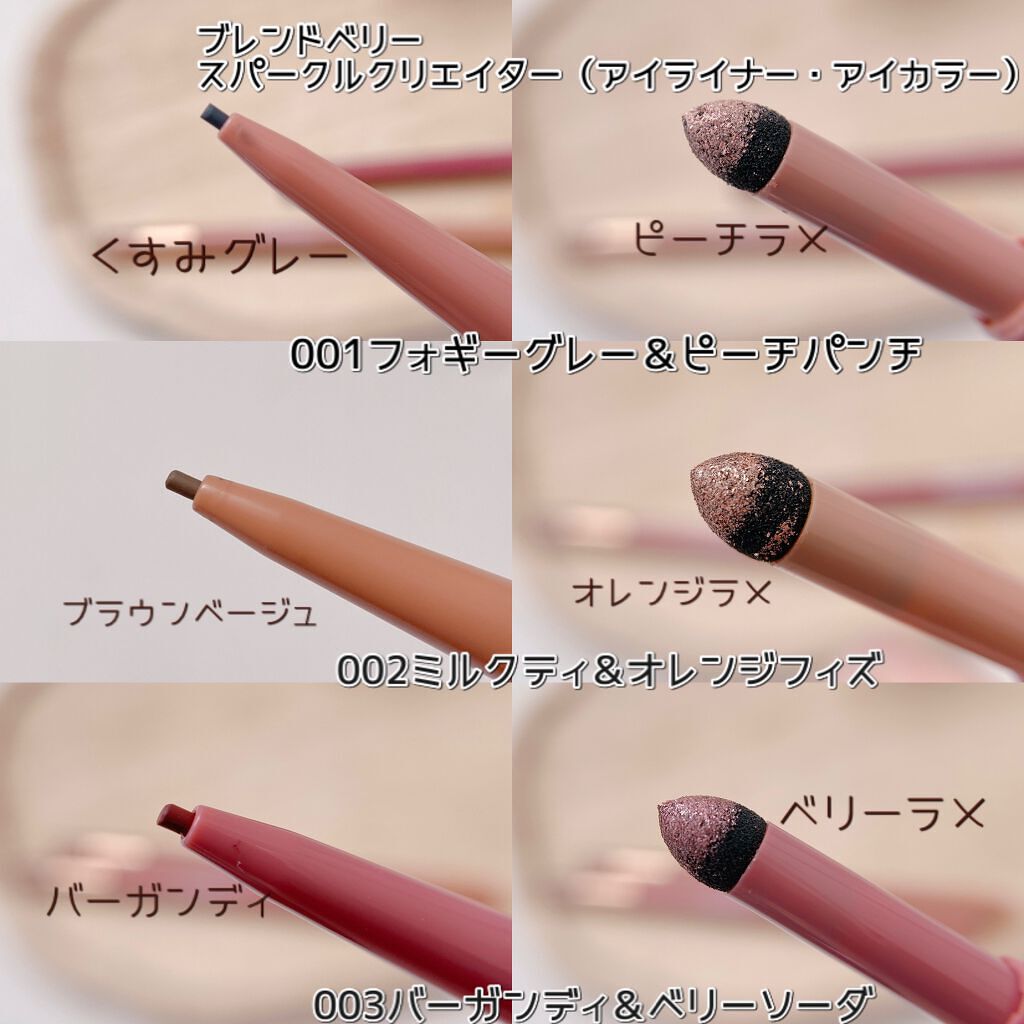 スパークルクリエイター /BLEND BERRY/ジェルアイライナーを使ったクチコミ(2枚目)