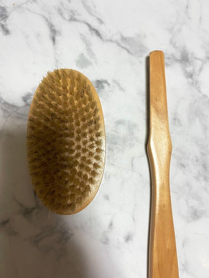 100%天然素材のボディブラシ/DAISO/バスグッズを使ったクチコミ(2枚目)