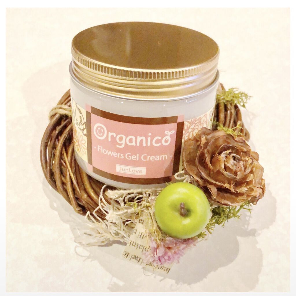 オーガニコ フラワージェルクリーム/ジュン・コスメティック/フェイスクリームを使ったクチコミ（1枚目）