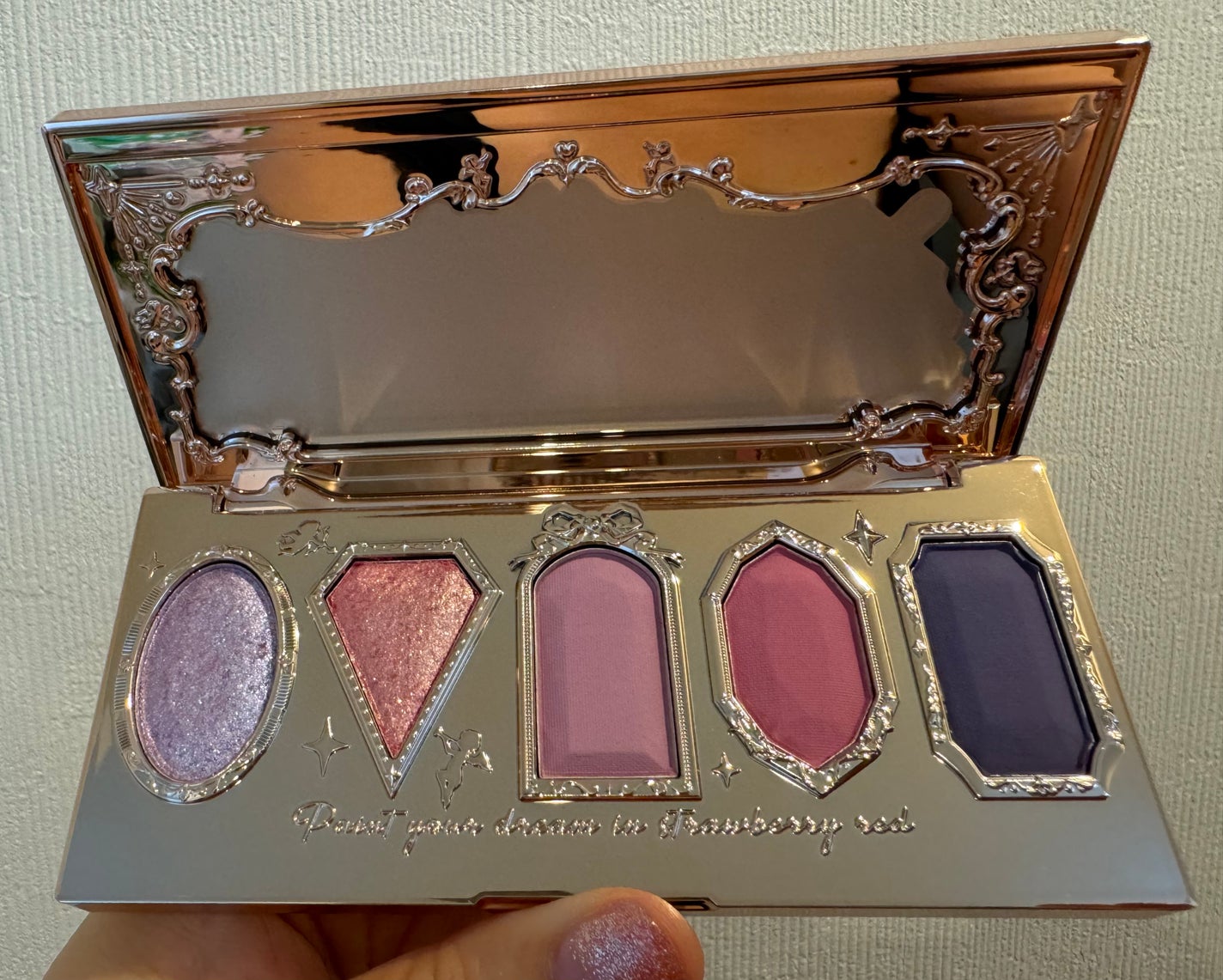 ストロベリーロココ アイシャドウパレット/FlowerKnows/アイシャドウパレットを使ったクチコミ(2枚目)