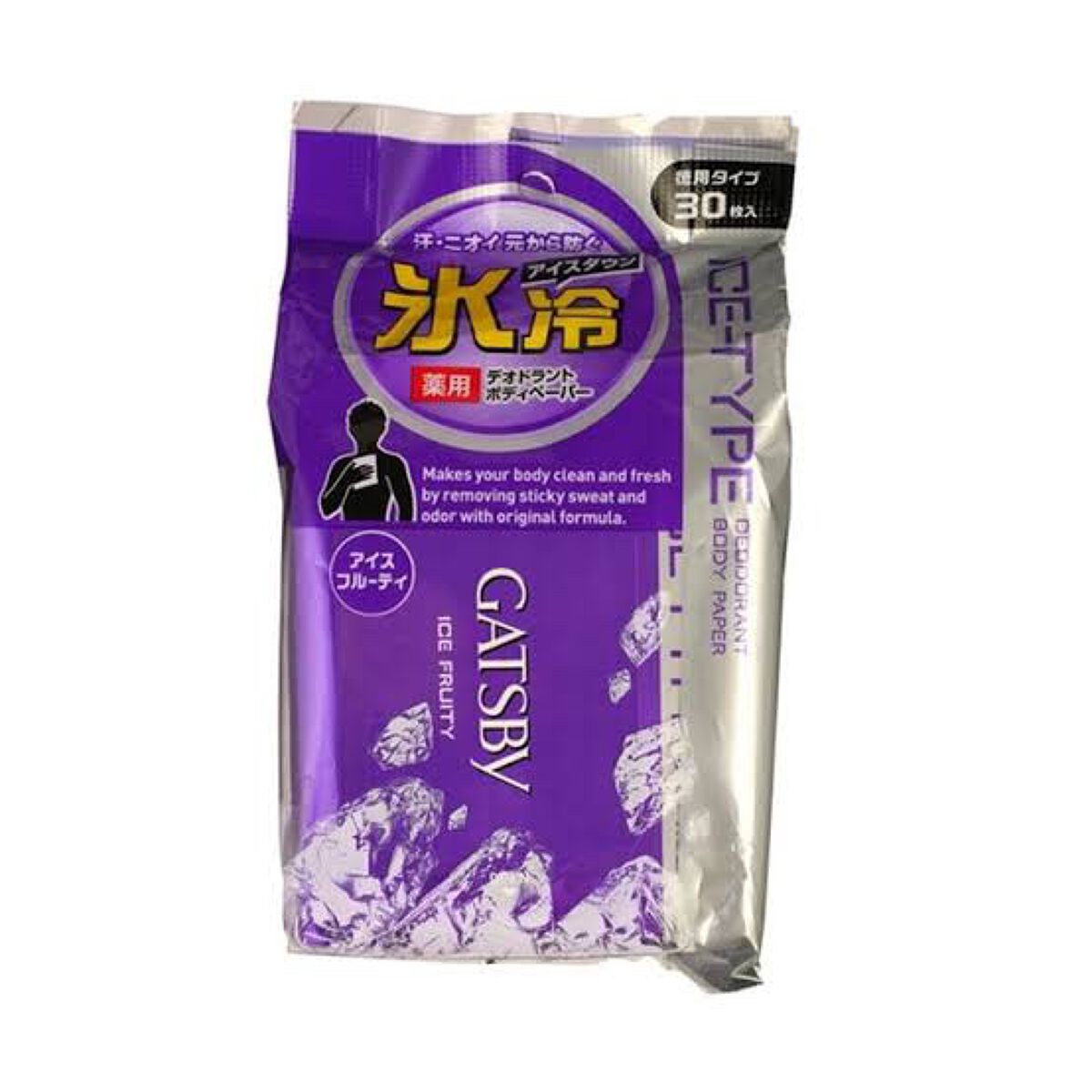 アイスデオドラントボディペーパー アイスフルーティ/ギャツビー/ボディシートを使ったクチコミ（2枚目）