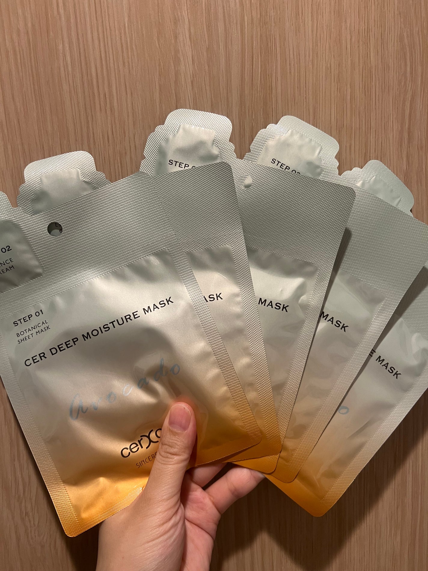 ディープモイスチャー マスク (ケアクリーム付き)/cerXcer/シートマスク・パックを使ったクチコミ(2枚目)