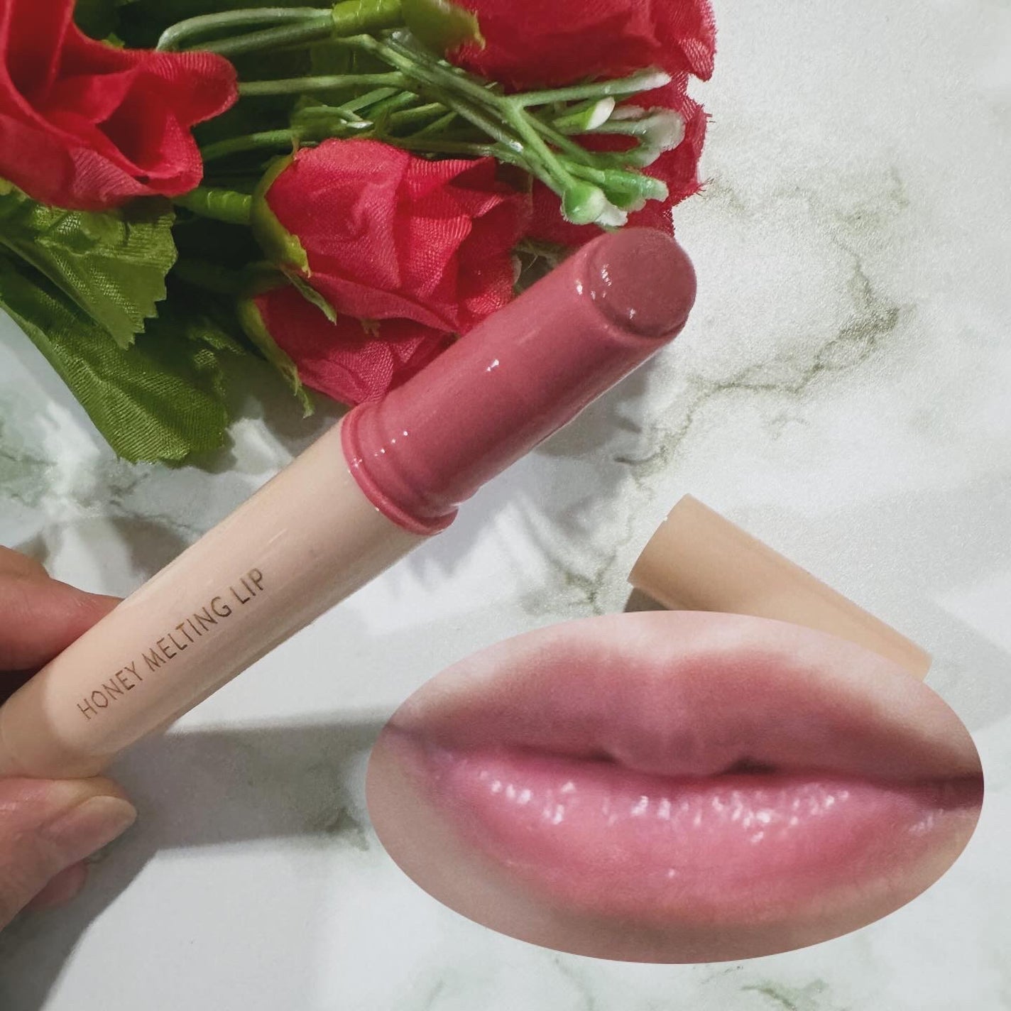 ハニーメルティングリップ/ネイチャーリパブリック/口紅を使ったクチコミ(2枚目)