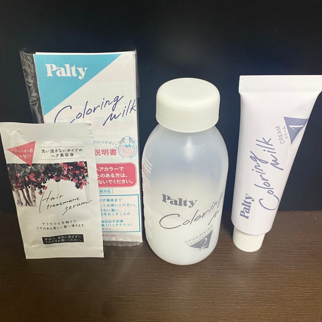 カラーリングミルク【旧】/パルティ/ヘアカラーを使ったクチコミ(3枚目)
