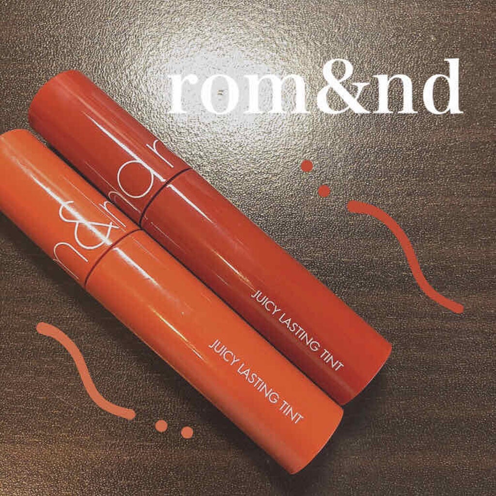 ジューシーラスティングティント/rom&nd/リップティントを使ったクチコミ(1枚目)