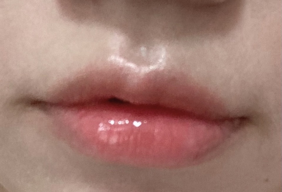 ムードミックスクリームブラッシャー 02 Coral Flush/MAD PEACH/ジェル・クリームチークを使ったクチコミ（2枚目）