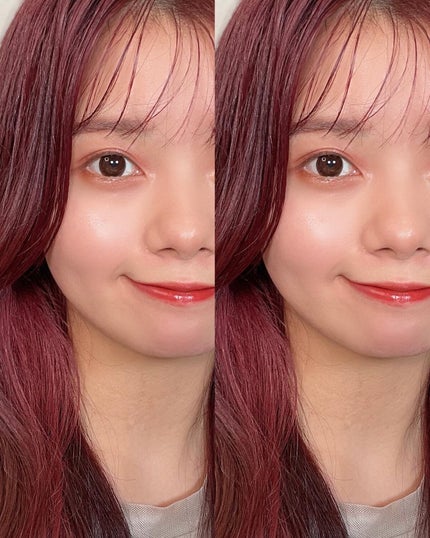 コスメコンシェルジュのチャンさん on LIPS 「たった2色を重ねただけなのに、、手が込んだ風に可愛いメイク❤️..」(6枚目)