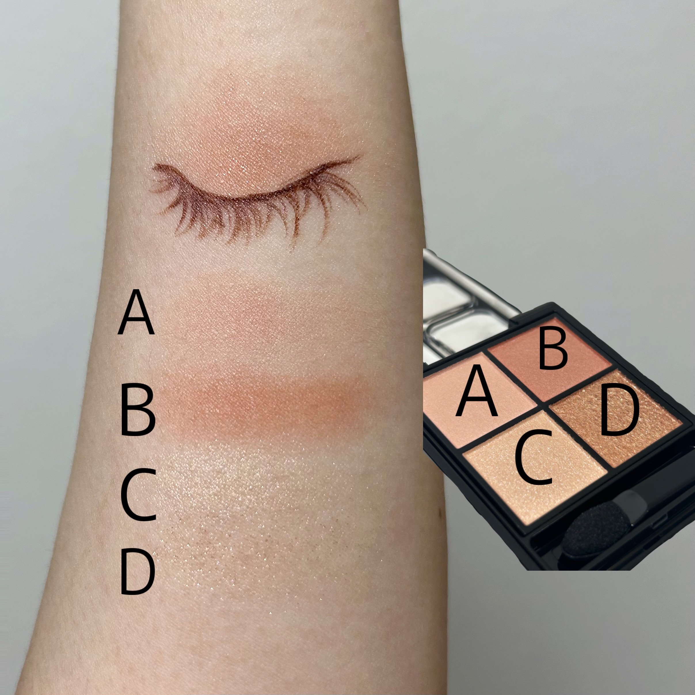 ケイト ポッピングシルエットシャドウ EX-1 ブラッドオレンジポップ(限定)/KATE/アイシャドウパレットを使ったクチコミ（2枚目）