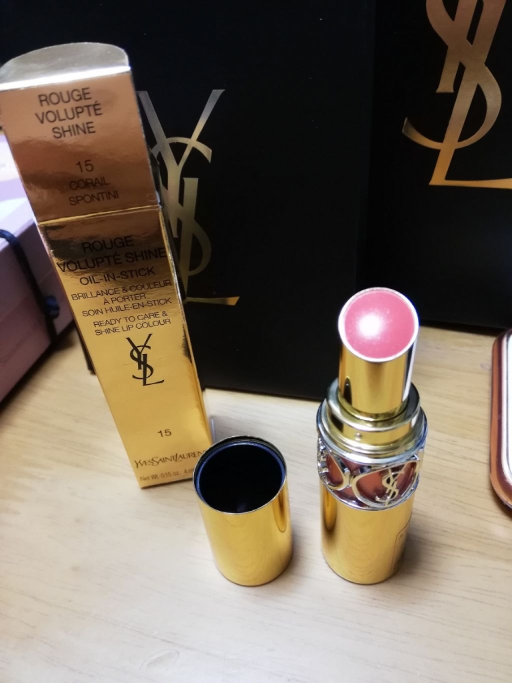 ルージュ ヴォリュプテ シャイン/YVES SAINT LAURENT BEAUTE/口紅を使ったクチコミ(1枚目)