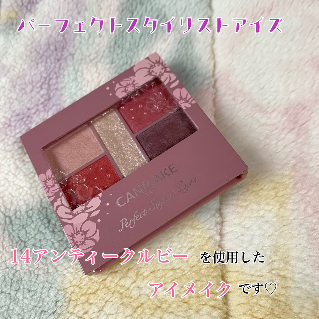 皆様、こんばんは。
今日は転職の試験を受けてきたのですが、想像以上に受ける方が多くびっくりした者です🤭
来週はまた違うところを受けるので、切り替えて行こうと思います💪


本日は、キャンメイクパーフェクトスタイリストアイズNo.14でア