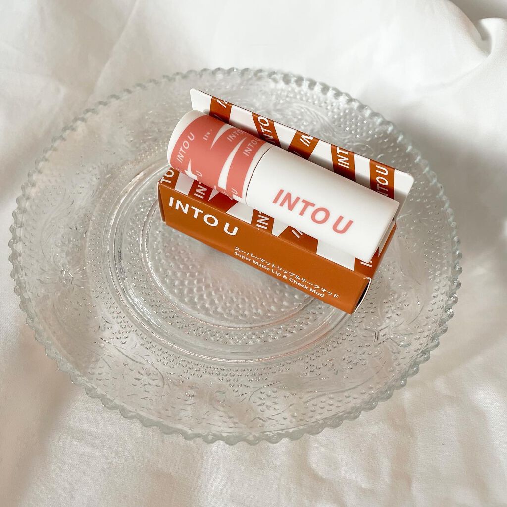 スーパーマットリップ&チークマッド/INTO U/口紅を使ったクチコミ(4枚目)