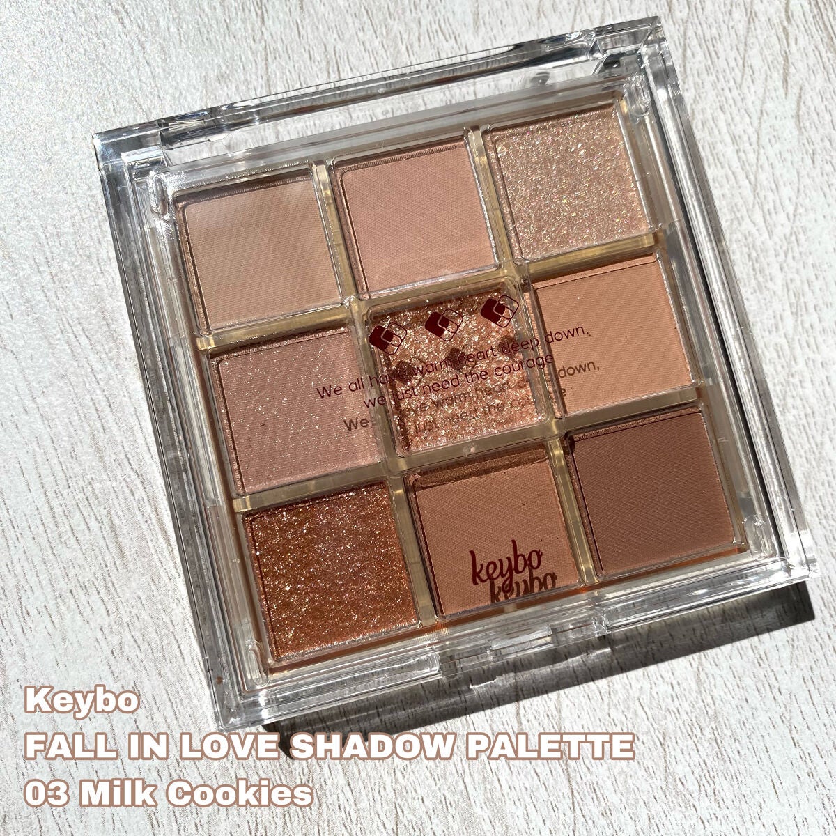 KEYBO FALL IN LOVE SHADOW PALETTE/keybo/アイシャドウパレットを使ったクチコミ(2枚目)