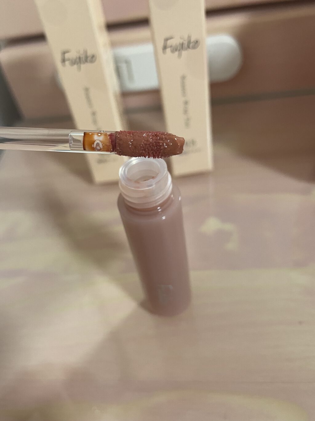 ニュアンスラップティント/Fujiko/リップティントを使ったクチコミ（2枚目）