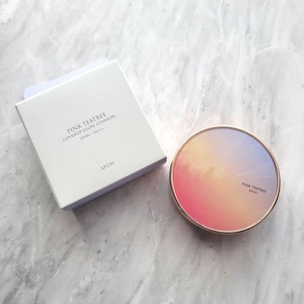 ピンクティーツリーカバーアップグロウクッション/APLIN/クッションファンデーションを使ったクチコミ(7枚目)