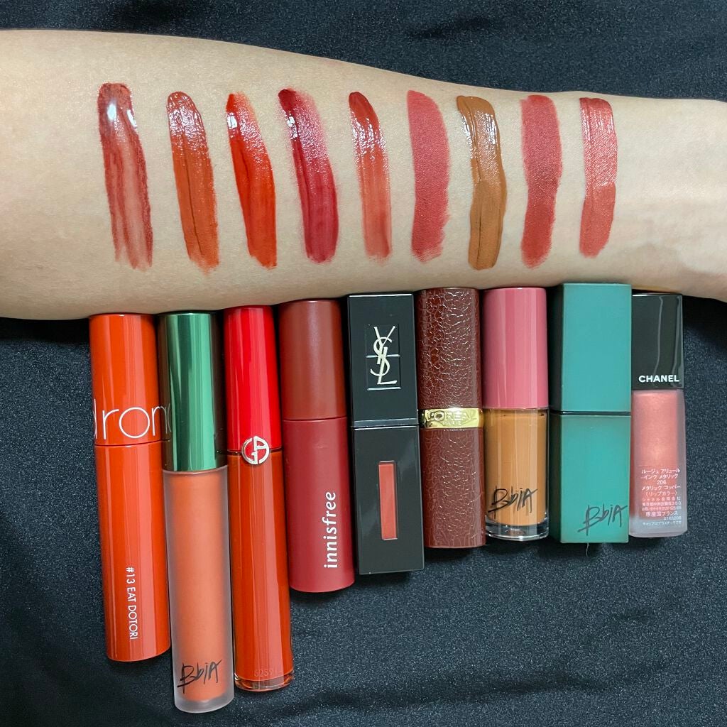 ルージュ ピュールクチュール ヴェルニ ヴィニルクリーム/YVES SAINT LAURENT BEAUTE/口紅を使ったクチコミ(2枚目)