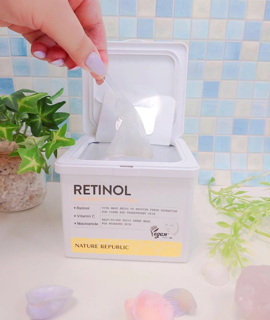 キューブマスク レチノール/ネイチャーリパブリック/シートマスク・パックを使ったクチコミ（3枚目）