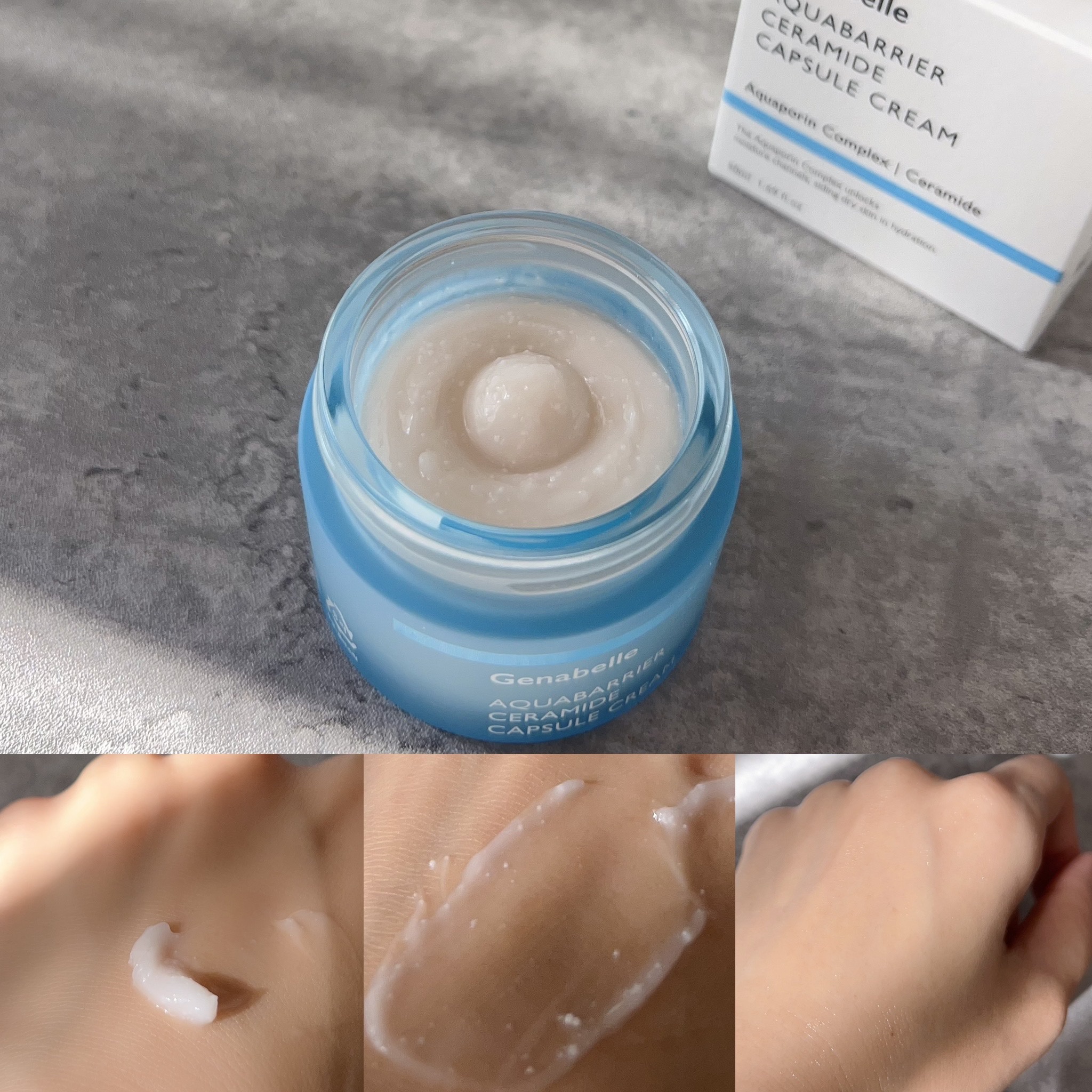 アクアバリアセラミドカプセルクリーム/Genabelle/フェイスクリームを使ったクチコミ（2枚目）