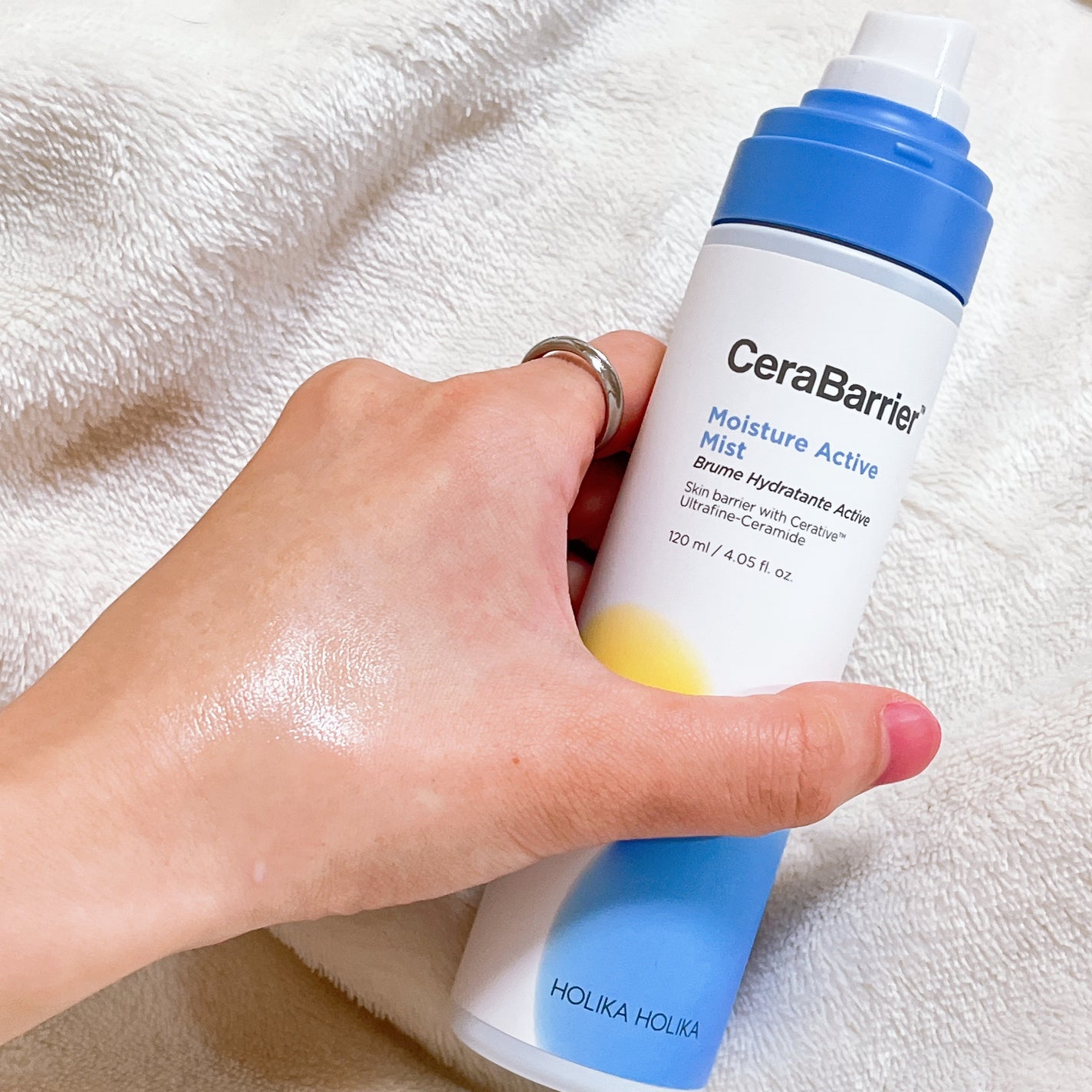 セラバリア モイスチャーアクティブ ミスト/HOLIKA HOLIKA/ミスト状化粧水を使ったクチコミ(2枚目)
