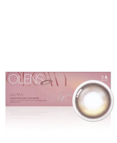 OLENS Glowy 1dayのクチコミ「なちゅ盛れ🤎 韓国カラコン ドンキに登場！？

>OLENS eyelighter glowy.....」（1枚目）