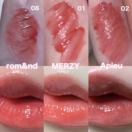 グラスティングウォーターティント/rom&nd/リップティントを使ったクチコミ(1枚目)