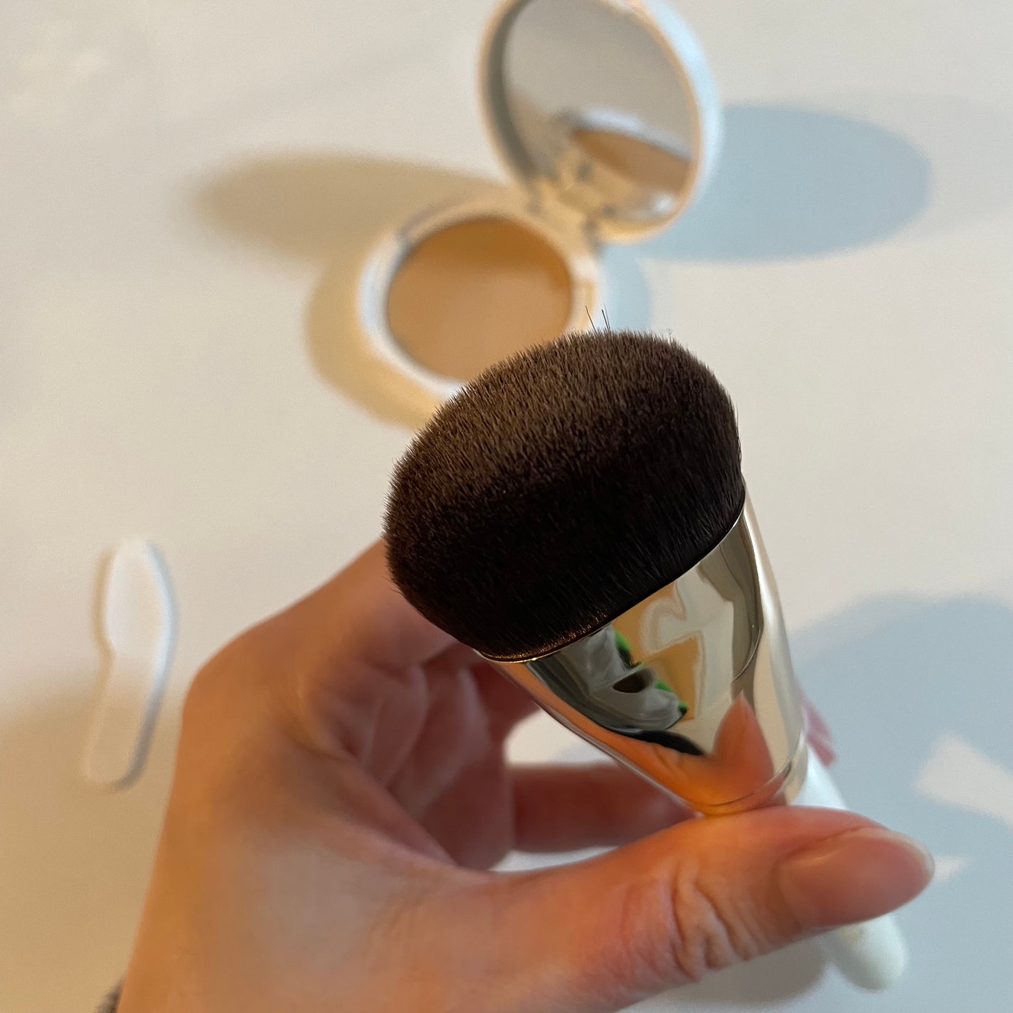 マーシュフィールド スリーウェイファンデブラシ/マーシュ・フィールド/メイクアップを使ったクチコミ(2枚目)