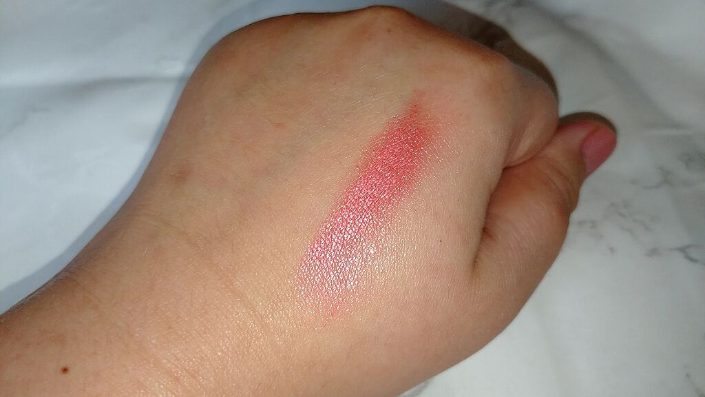 UR GLAM　POWDER EYESHADOW チェリーピンク〈パールラメ〉/U R GLAM/単色アイシャドウを使ったクチコミ（3枚目）