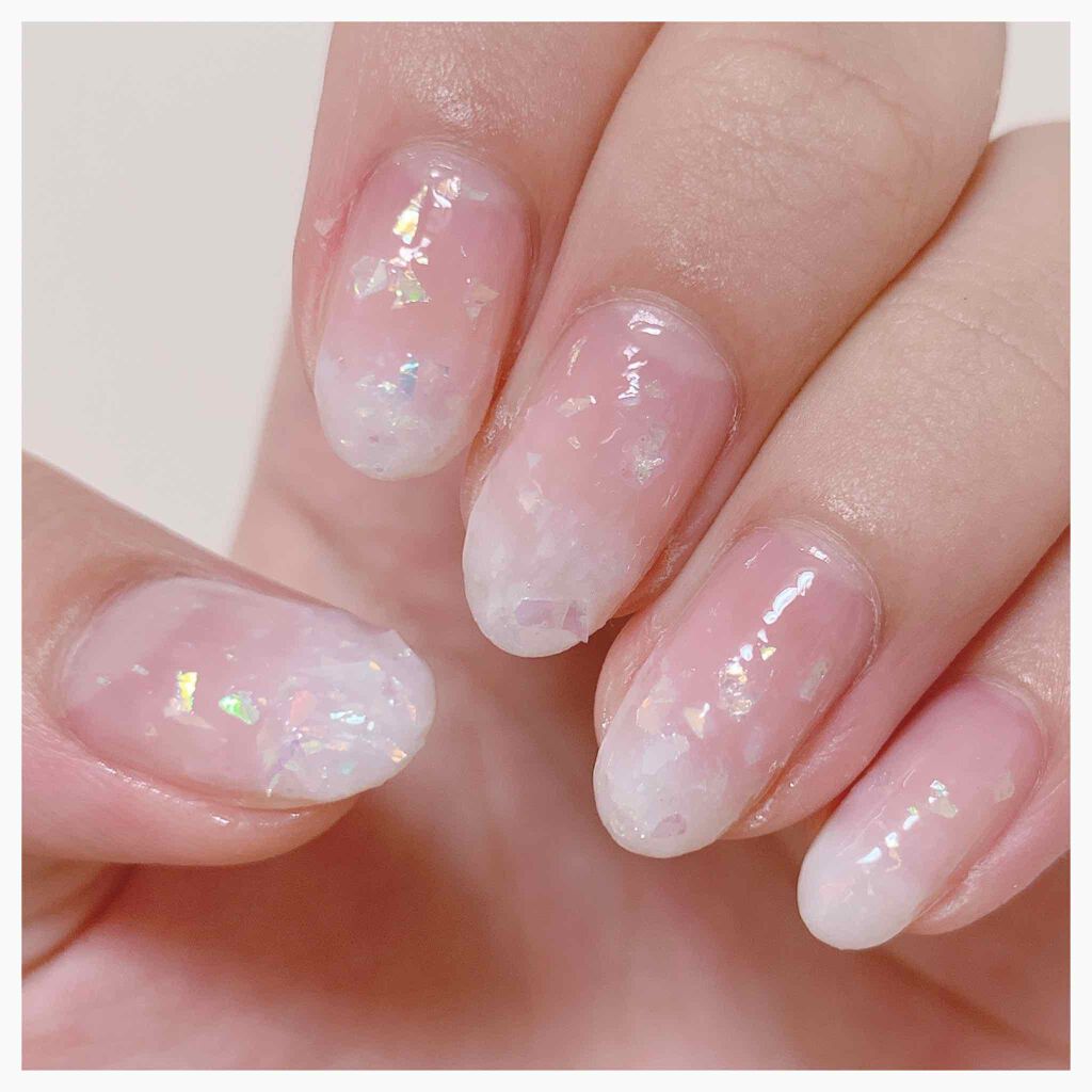 LJ ジェルネイルベースコート/セリア/ジェルネイルを使ったクチコミ（2枚目）