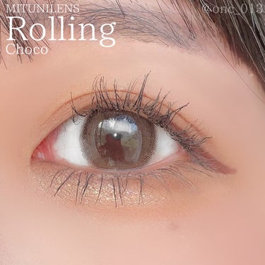 蜜のレンズ Rollingのクチコミ「.
.
.
﹏﹏﹏﹏﹏﹏﹏﹏﹏﹏﹏

Mitunolens
Rolling choco

﹏﹏.....」（1枚目）