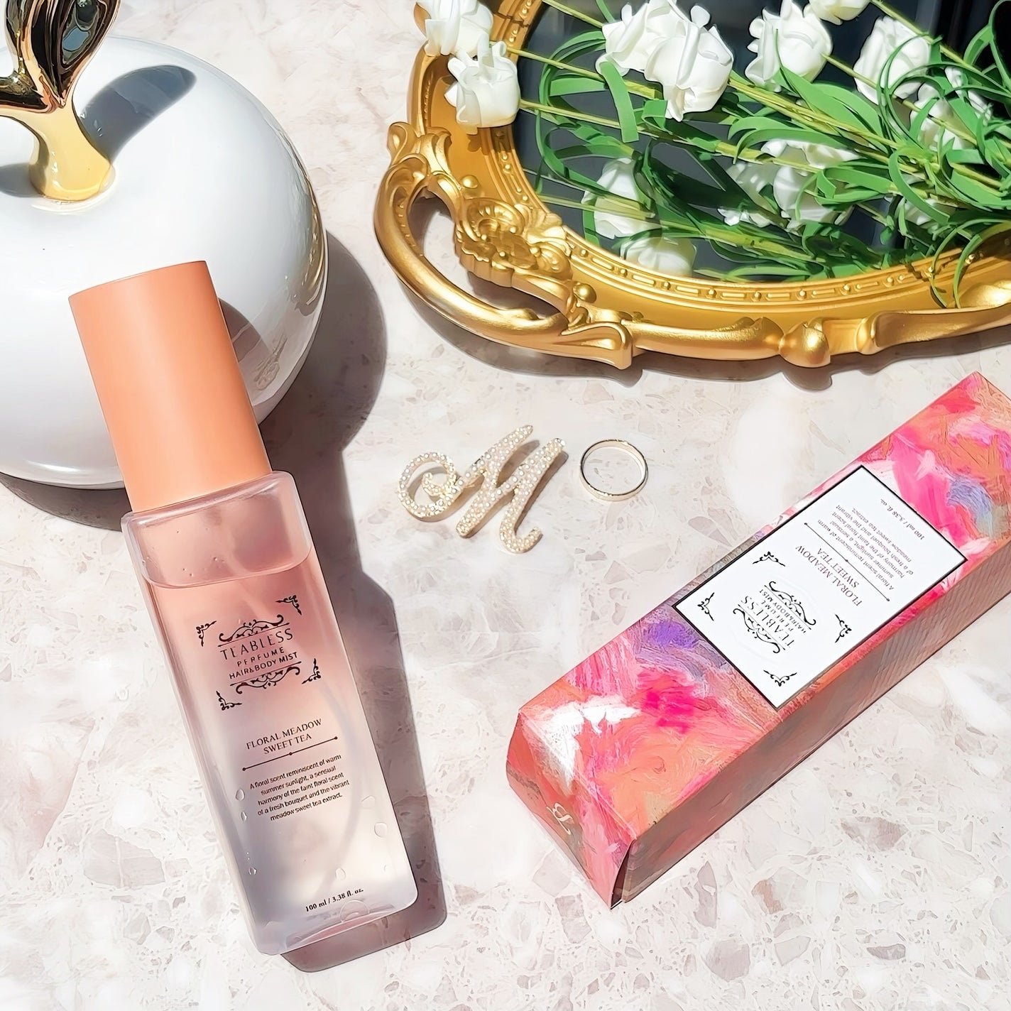 パヒュームヘア&ボディミスト フローラルメドウスウィートティー/TEABLESS/ヘアミストを使ったクチコミ(1枚目)