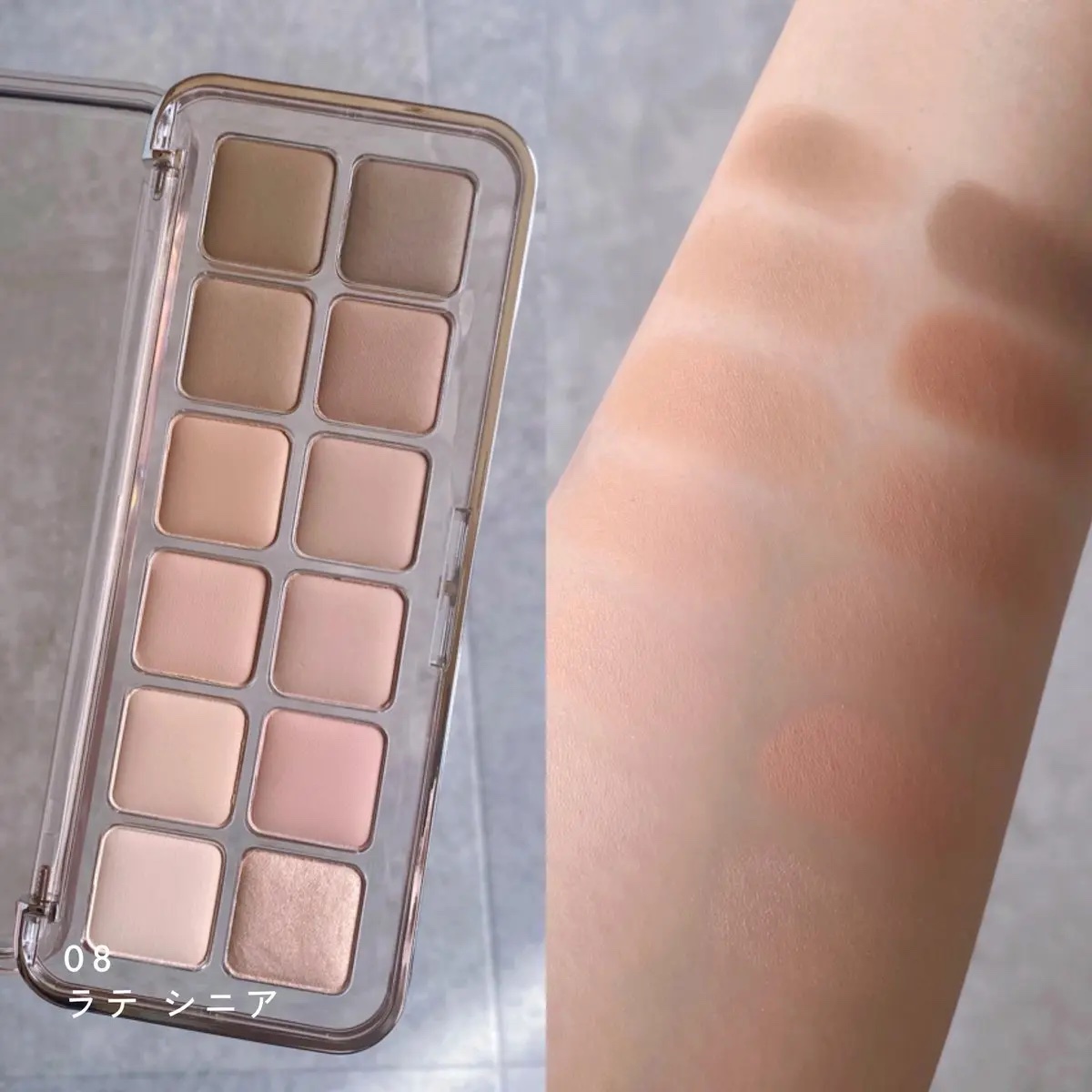 プロ アイ パレット エアー 08 ラテシニア(LATTE SENIOR)/CLIO/アイシャドウパレットを使ったクチコミ（2枚目）