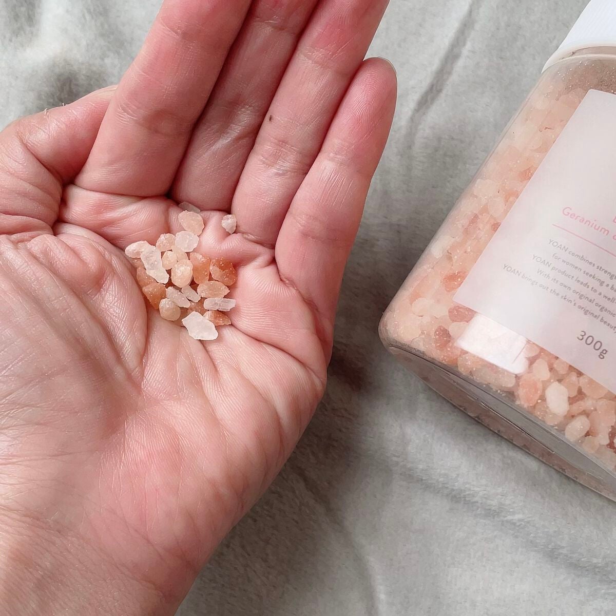 BQバスソルト ゼラニウム&フランキンセンス&ジンジャーの香り/YOAN/無機塩系入浴剤を使ったクチコミ(4枚目)