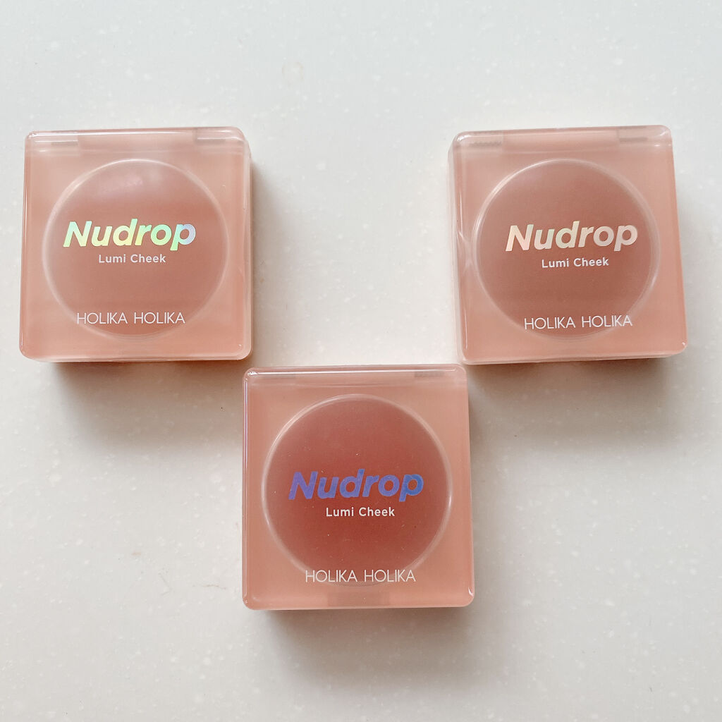 ヌードロップ ルミチーク 02 ダズリングローズ/HOLIKA HOLIKA/ジェル・クリームチークを使ったクチコミ（1枚目）