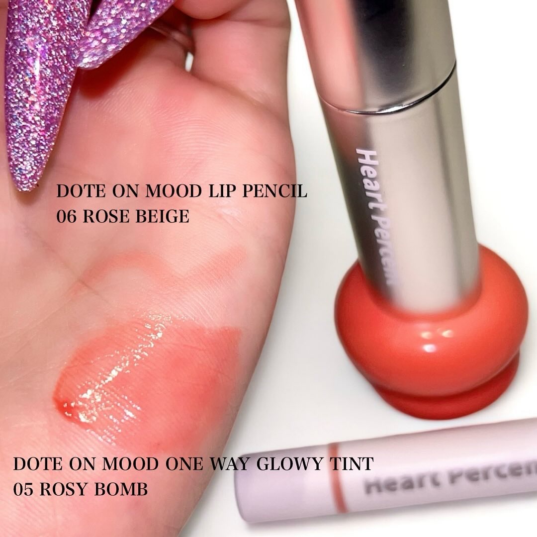 ドットオンムードワンウェイグロイティント/Heart Percent/リップティントを使ったクチコミ（2枚目）