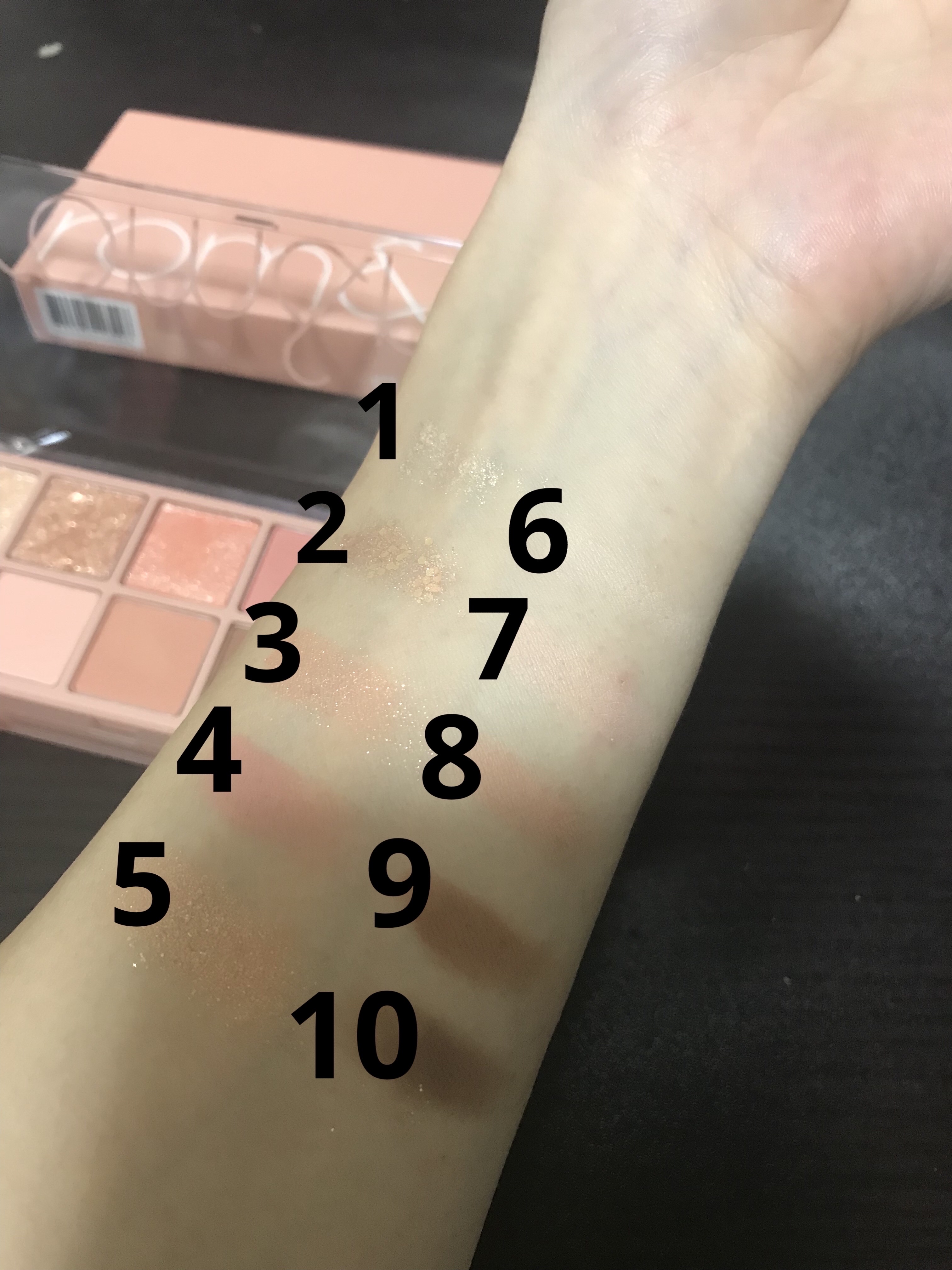 ベターザンパレット 01 パンパスガーデン(PAMPAS GARDEN)/rom&nd/アイシャドウパレットを使ったクチコミ（3枚目）