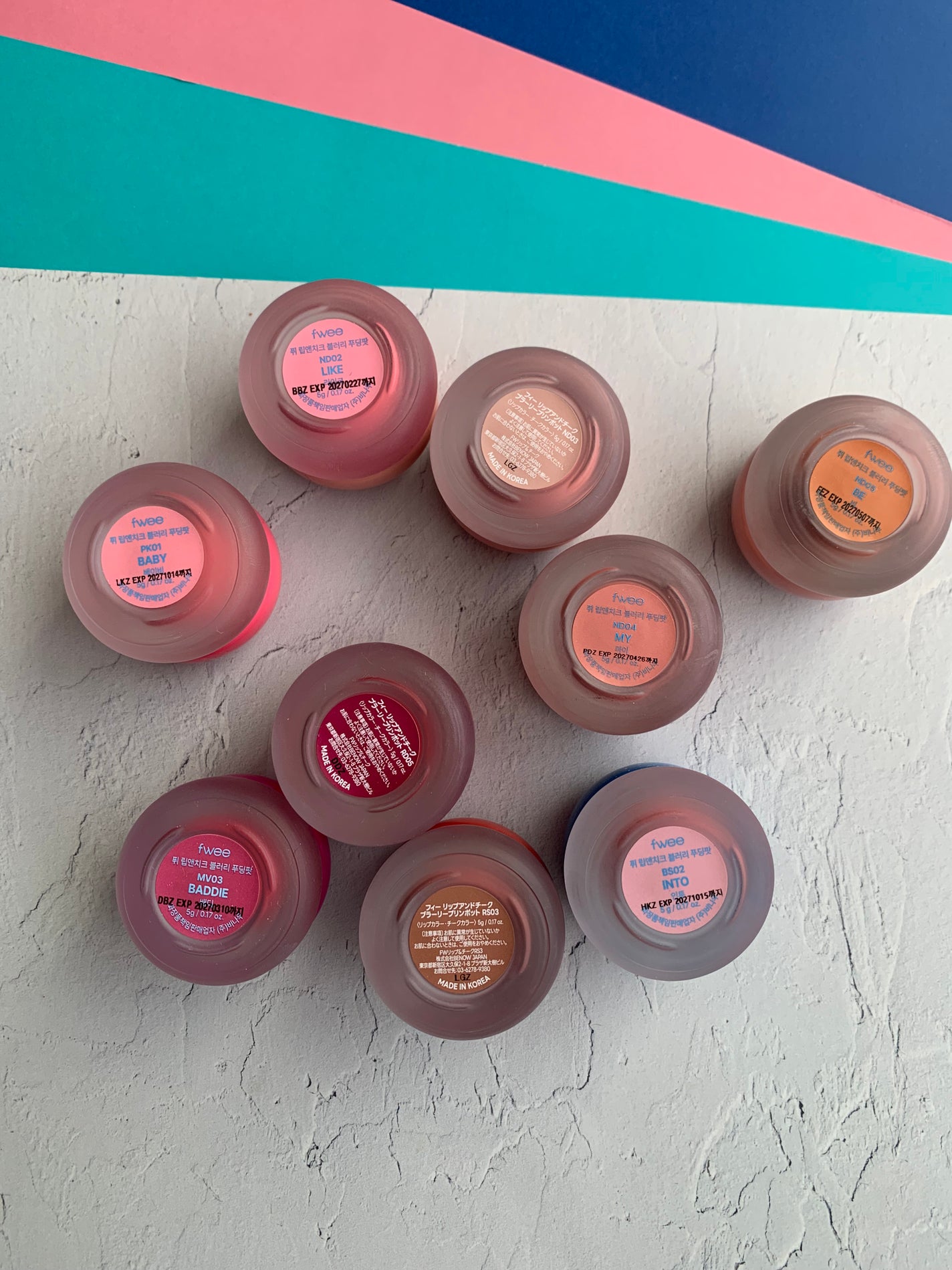 リップアンドチーク ブラーリープリンポット/fwee/口紅を使ったクチコミ(2枚目)