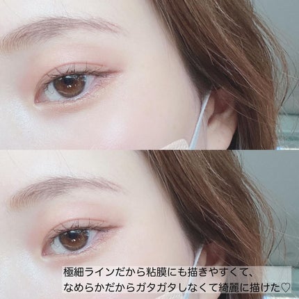 「密着アイライナー」極細クリームペンシル/デジャヴュ/ペンシルアイライナーを使ったクチコミ(3枚目)