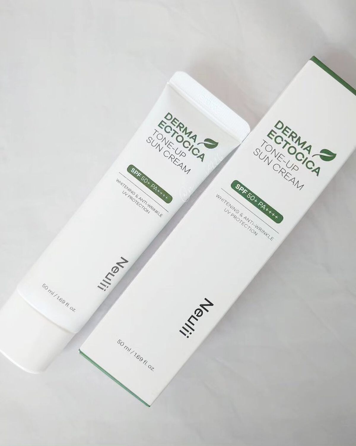 ダーマエクトシカトーンアップサンクリーム/Neulii/日焼け止めクリームを使ったクチコミ（1枚目）