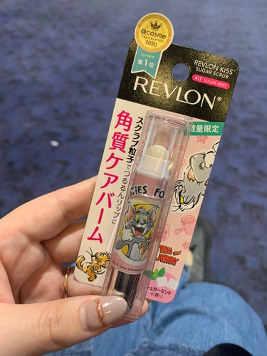 レブロン キス シュガー スクラブ 211 シュガー ミント＜トムとジェリー 限定パッケージ＞/REVLON/リップスクラブを使ったクチコミ（1枚目）