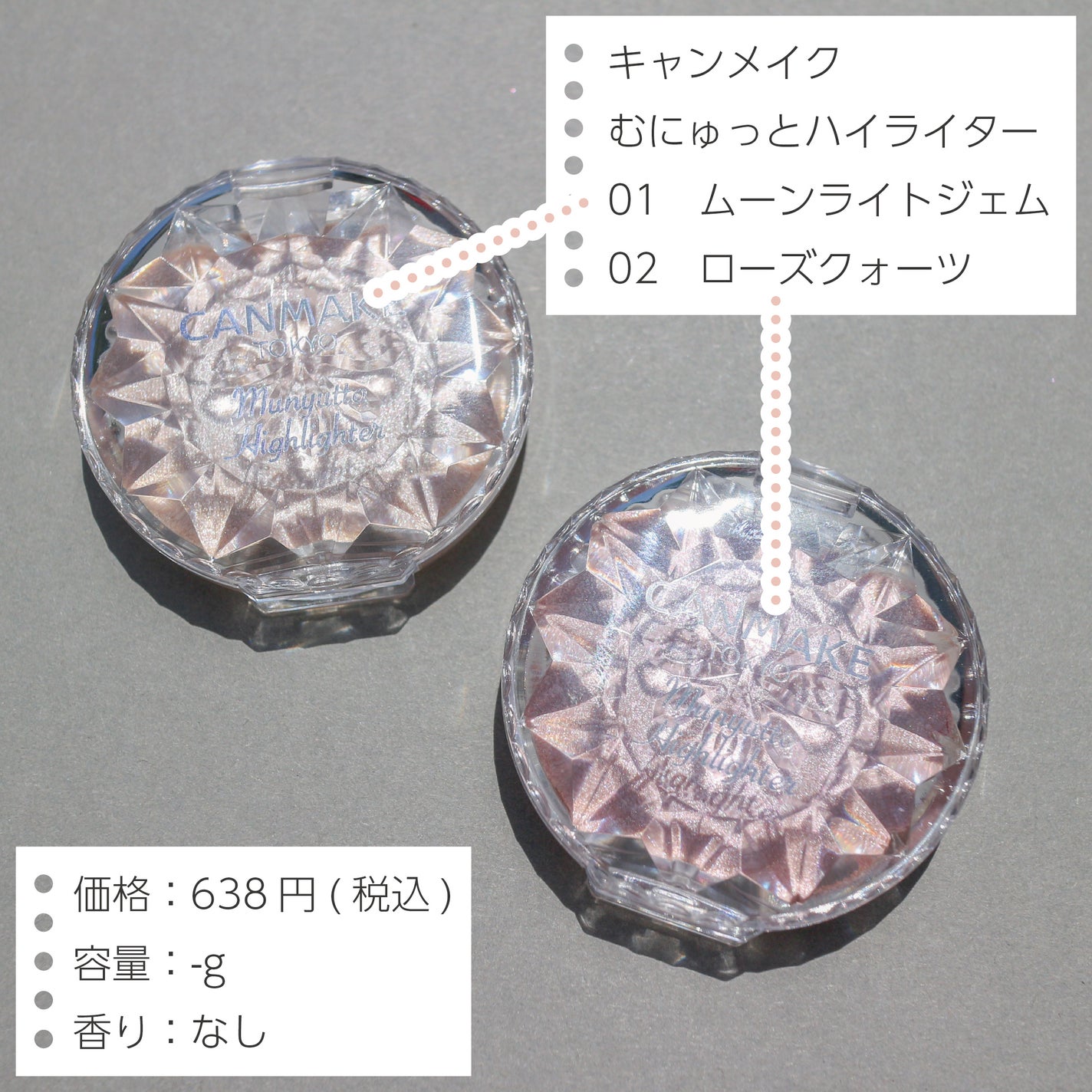 むにゅっとハイライター/キャンメイク/クリームハイライトを使ったクチコミ(2枚目)