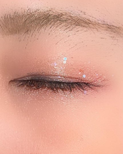 シャンパンアイグリッター/Peach C/グリッターを使ったクチコミ(4枚目)