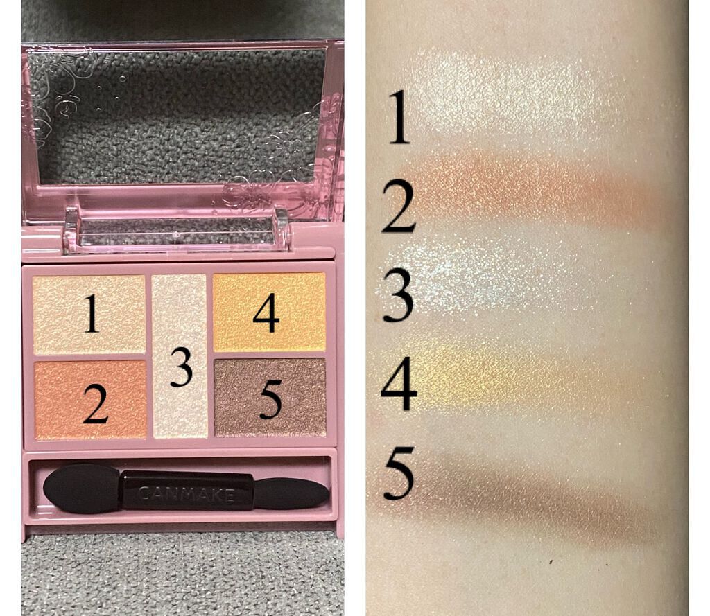 パーフェクトスタイリストアイズ/キャンメイク/アイシャドウパレットを使ったクチコミ(2枚目)