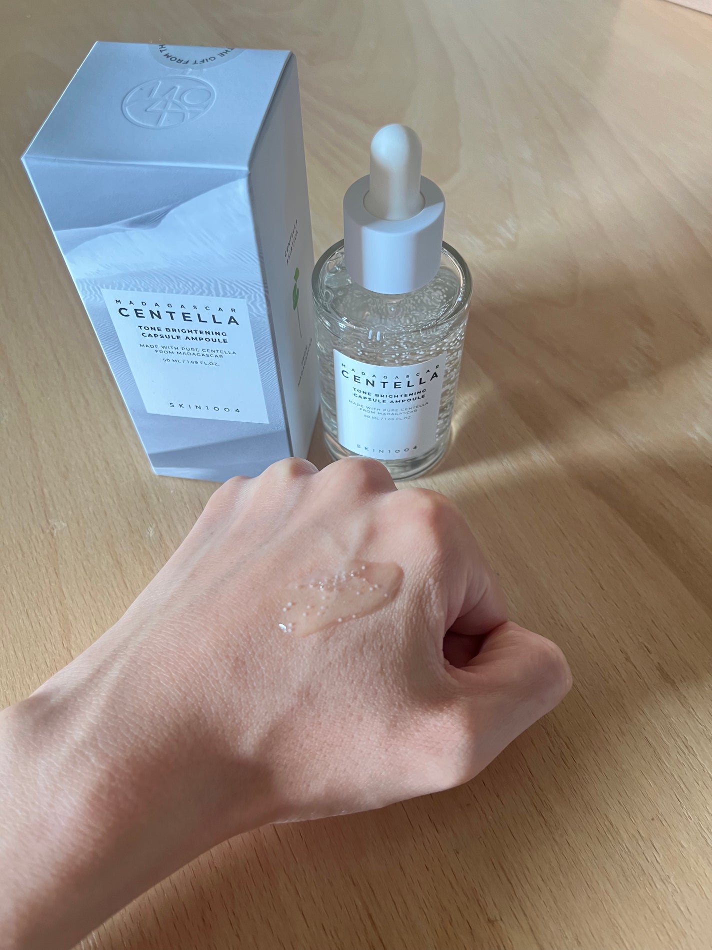 トーンブライトニング カプセルアンプル/SKIN1004/美容液を使ったクチコミ(1枚目)