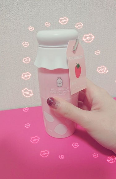 MILK BUBBLE ESSENCE PACK ＃STRAWBERRY/G9SKIN/美容液を使ったクチコミ（1枚目）