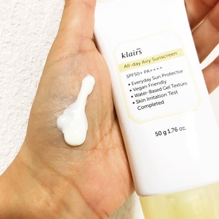 All-day エアリーサンスクリーン50g/Klairs/日焼け止めクリームを使ったクチコミ(6枚目)