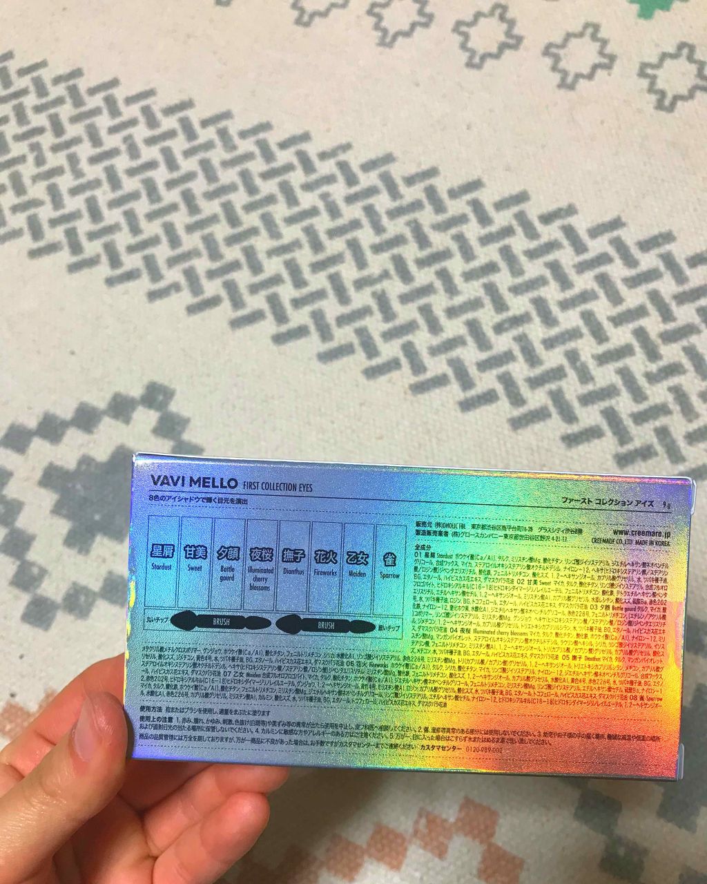 ファーストコレクションアイズ/VAVI MELLO/アイシャドウパレットを使ったクチコミ(4枚目)