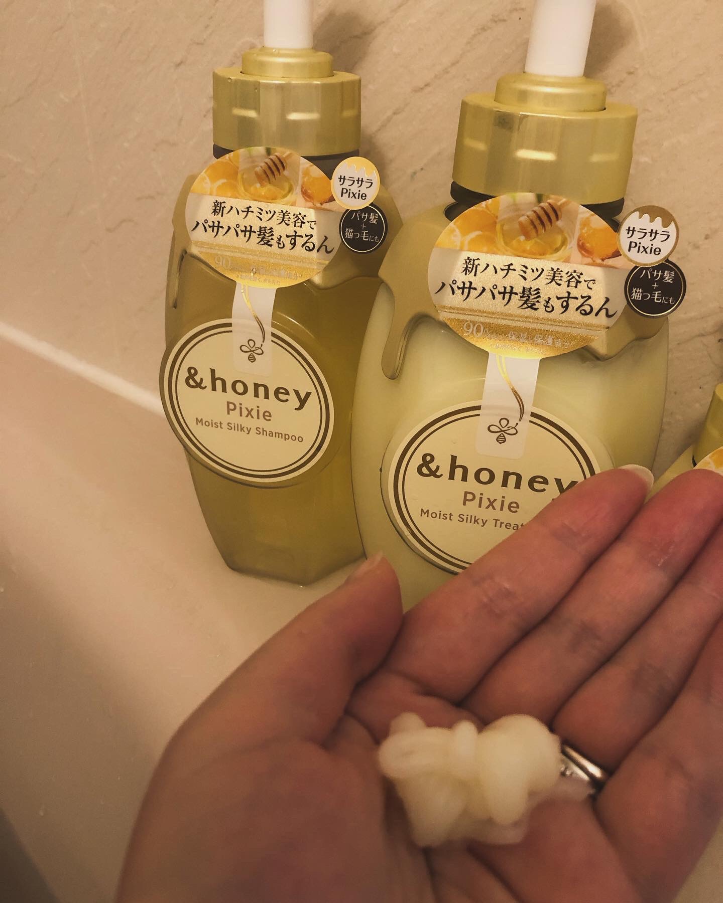 アンドハニー ピクシー モイストシルキー ヘアオイル3.0/&honey/ヘアオイルを使ったクチコミ（3枚目）