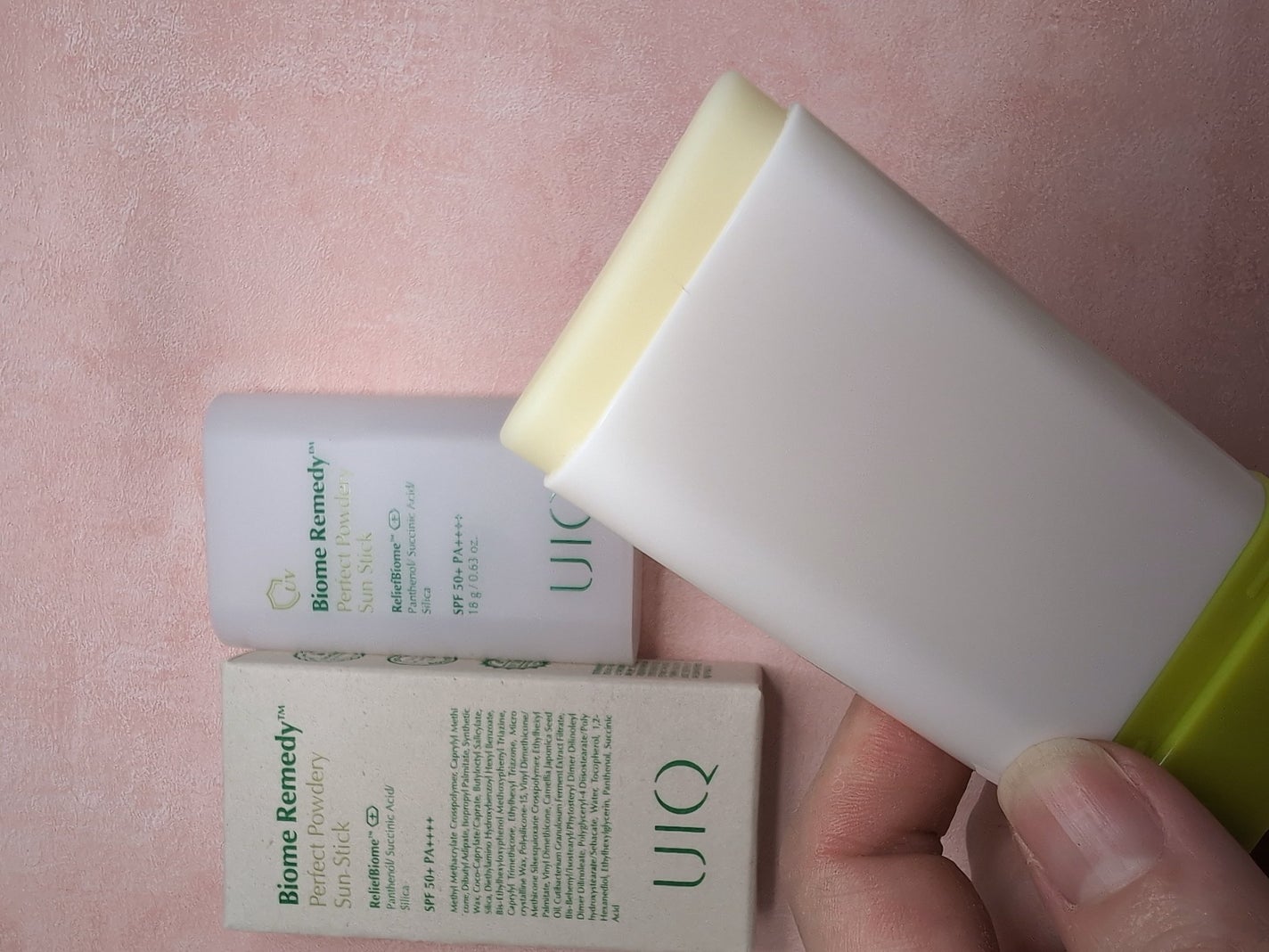 バイオームパーフェクトさらさらUVスティック/UIQ/日焼け止めスティックを使ったクチコミ(2枚目)