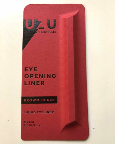 EYE OPENING LINER BLACK/UZU BY FLOWFUSHI/リキッドアイライナーを使ったクチコミ（1枚目）